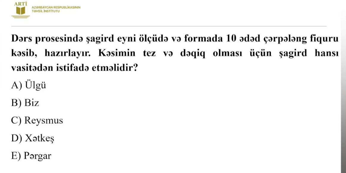 Texnologiya üzrə sertifikasiya test nümunələri təqdim edilib