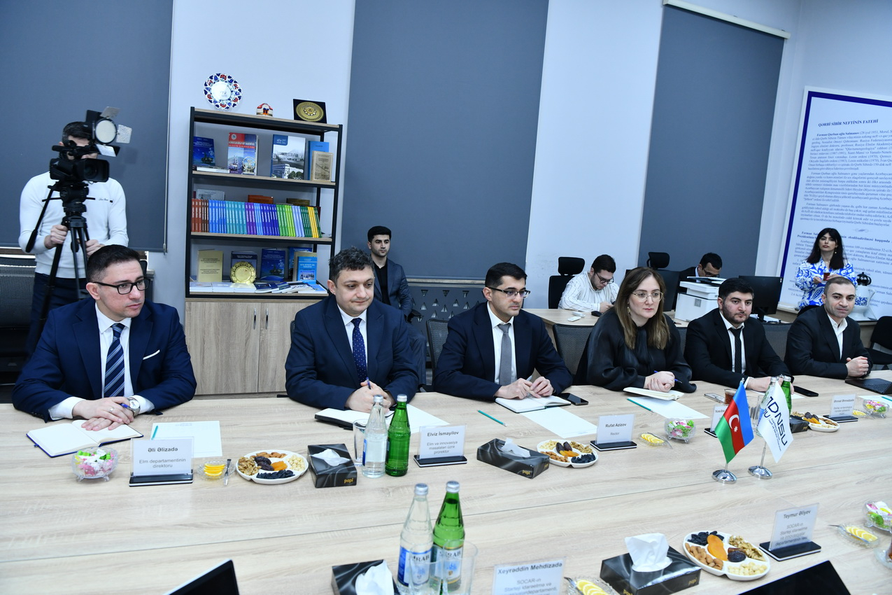 ADNSU ilə SOCAR innovasiya və süni intellekt istiqamətində əməkdaşlıq edəcək