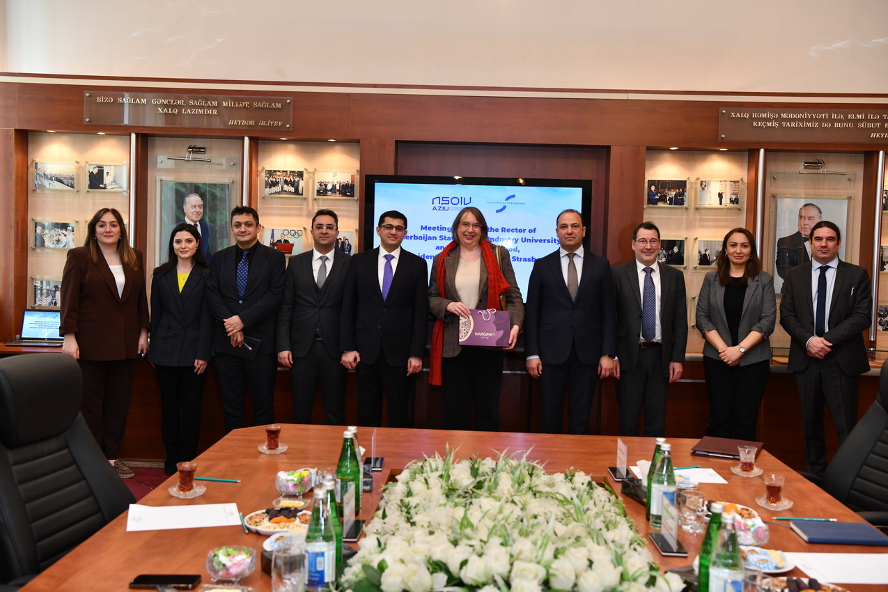 Strasburq Universitetinin prezidenti ADNSU-nun elmi mühitini yüksək qiymətləndirib