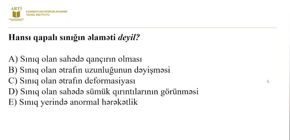 Fiziki tərbiyə fənni üzə sertifikasiyaya hazırlaşanların