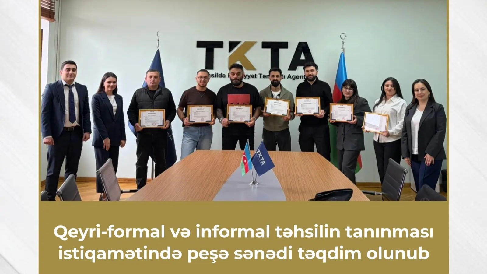 Qeyri-formal və informal təhsilin tanınması istiqamətində peşə sənədi təqdim olunub