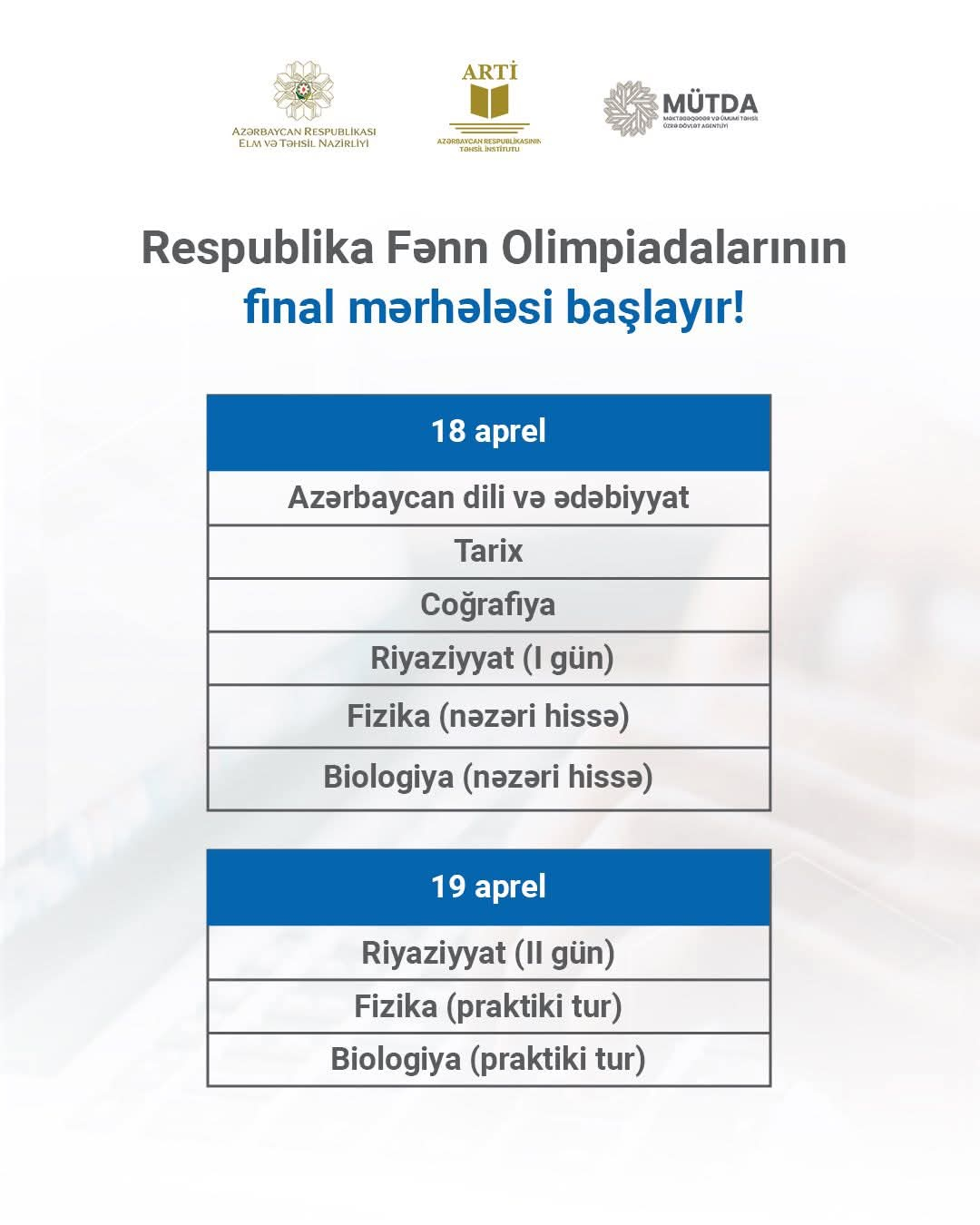RFO-nun final mərhələsinin tarixləri AÇIQLANDI