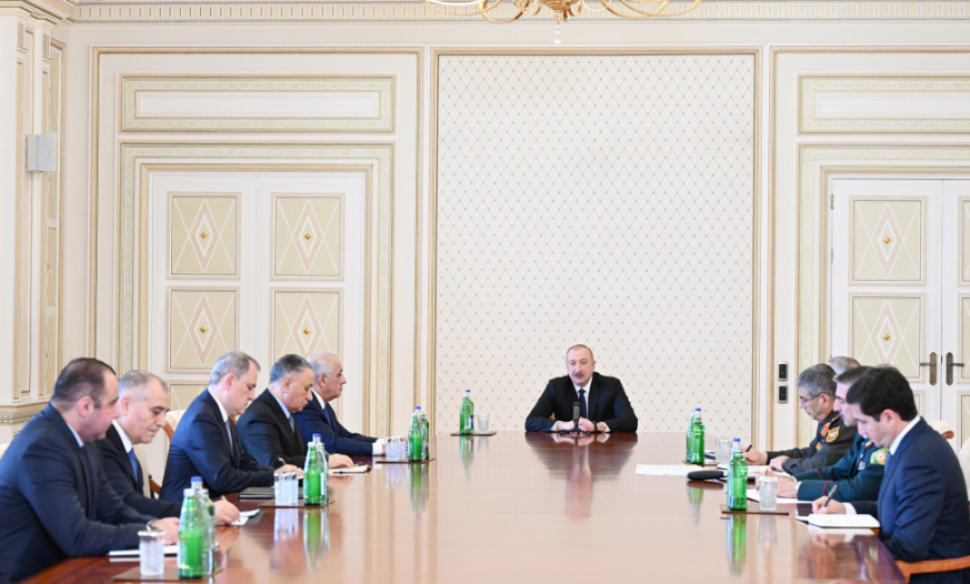 Prezident İlham Əliyevin sədrliyi ilə Təhlükəsizlik Şurasının iclası keçirilib