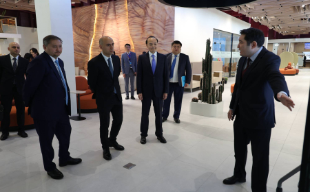 Emin Əmrullayev qazaxıstanlı həmkarı ilə görüşüb 