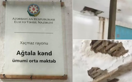 Xaçmazda təmirə ehtiyacı olan məktəblə bağlı AÇIQLAMA