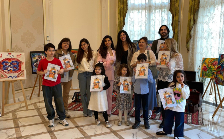 Parisdə Azərbaycan məktəbində “Bülbül” kitabının təqdimatı olub