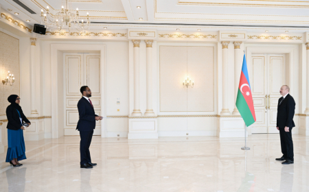 Prezident İlham Əliyev Somalinin Azərbaycanda yeni təyin olunmuş səfirini qəbul edib