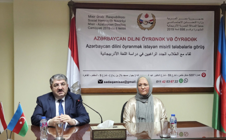 Misirdə Azərbaycan dili kurslarının yeni müdavimləri ilə görüş keçirilib