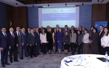 Ali məktəb prorektorları üçün I təlim proqramı yekunlaşıb 