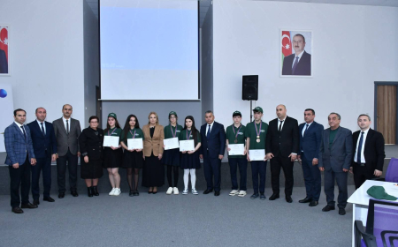 “Zəkaların mübarizəsi” olimpiadasının bilik yarışının region mərhələsi keçirilib 