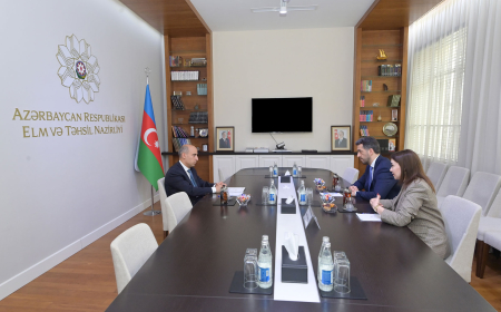 Elm və təhsil naziri “Yüksəliş” müsabiqəsinin qalibləri ilə görüşüb 