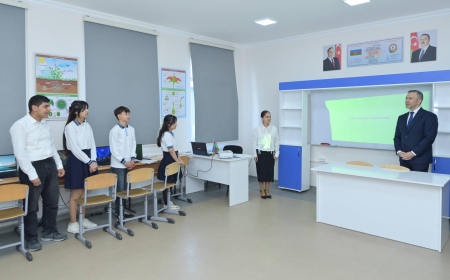 Mətin Kərimli Tərtərdə təhsil müəssisələrinin fəaliyyəti ilə tanış olub 