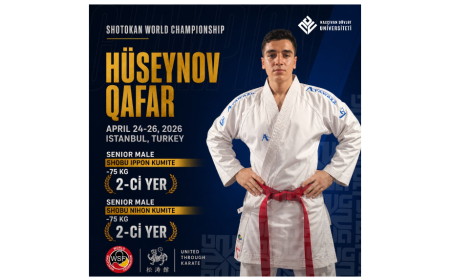 NDU-nun tələbəsi dünya çempionatında ikiqat uğur qazanıb 