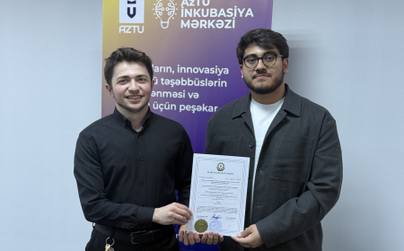 KOBİA AzTU tələbələrinin startapına “Startap” şəhadətnaməsi verib 