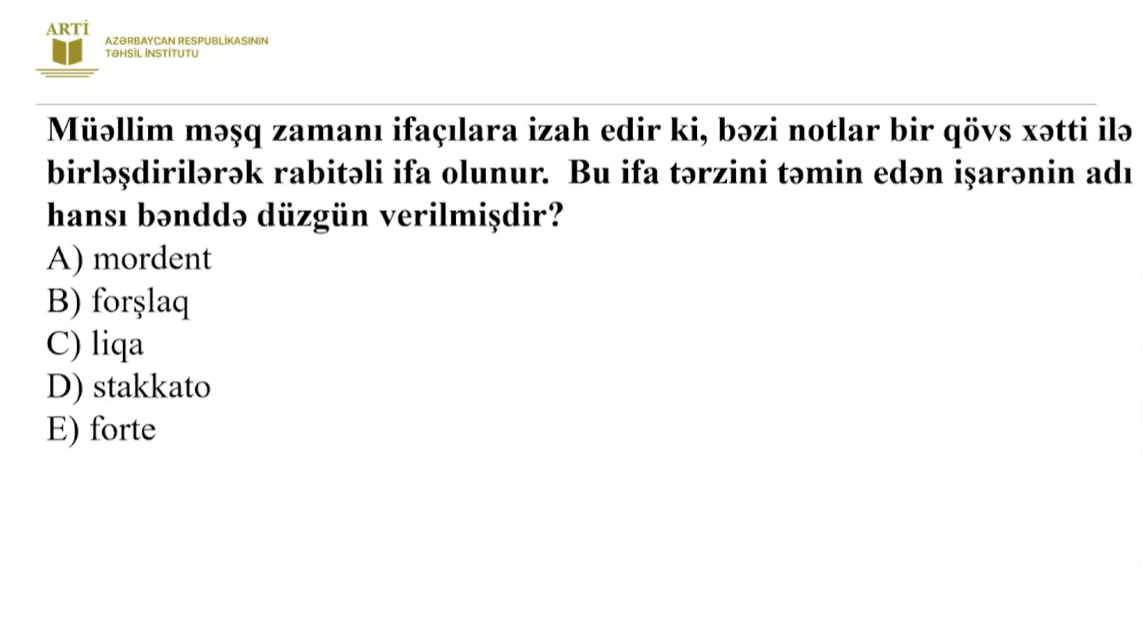 Musiqi müəllimləri üçün sertifikasiya üzrə yeni test nümunələri təqdim olunub