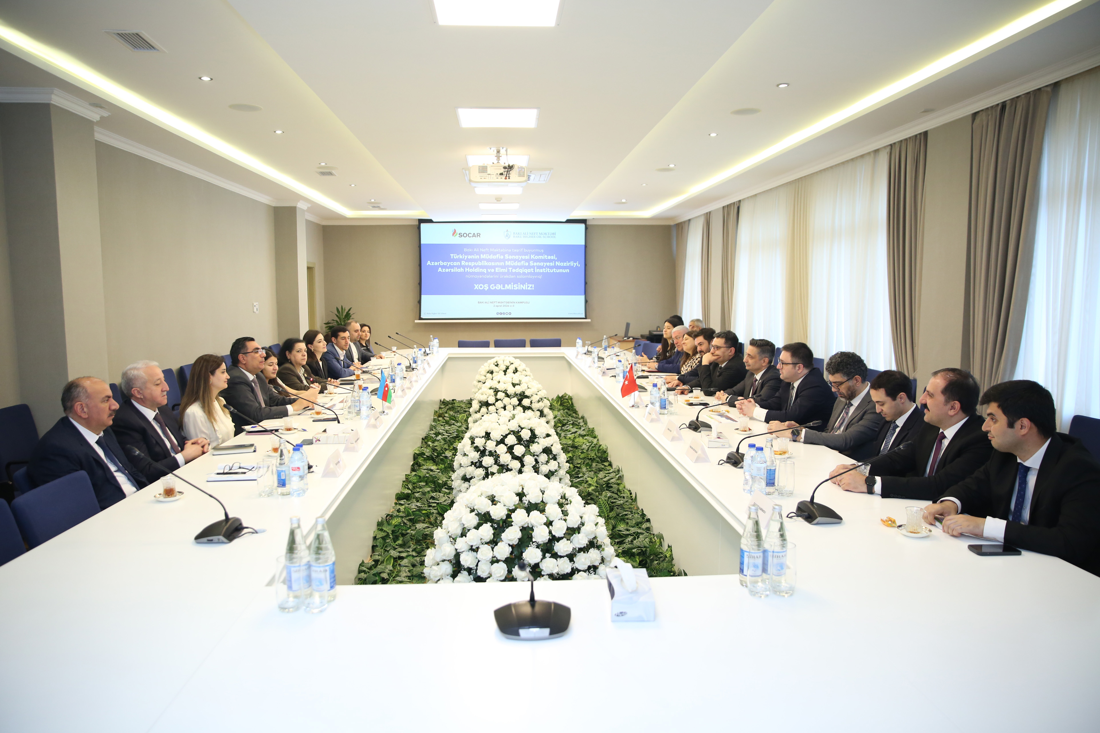 Türkiyə Müdafiə Sənayesi Komitəsinin rəhbərliyi Bakı Ali Neft Məktəbində olub