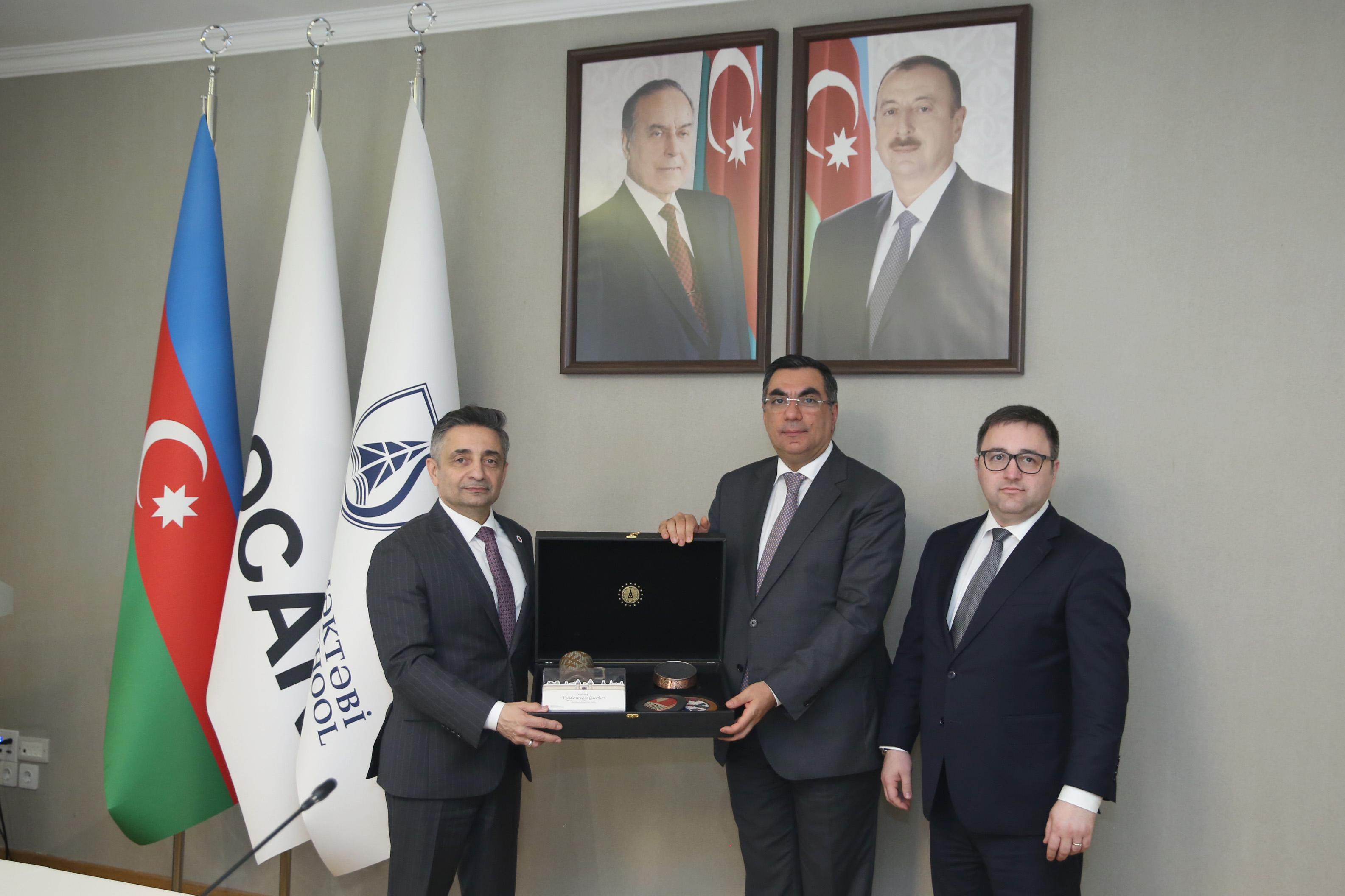 Türkiyə Müdafiə Sənayesi Komitəsinin rəhbərliyi Bakı Ali Neft Məktəbində olub