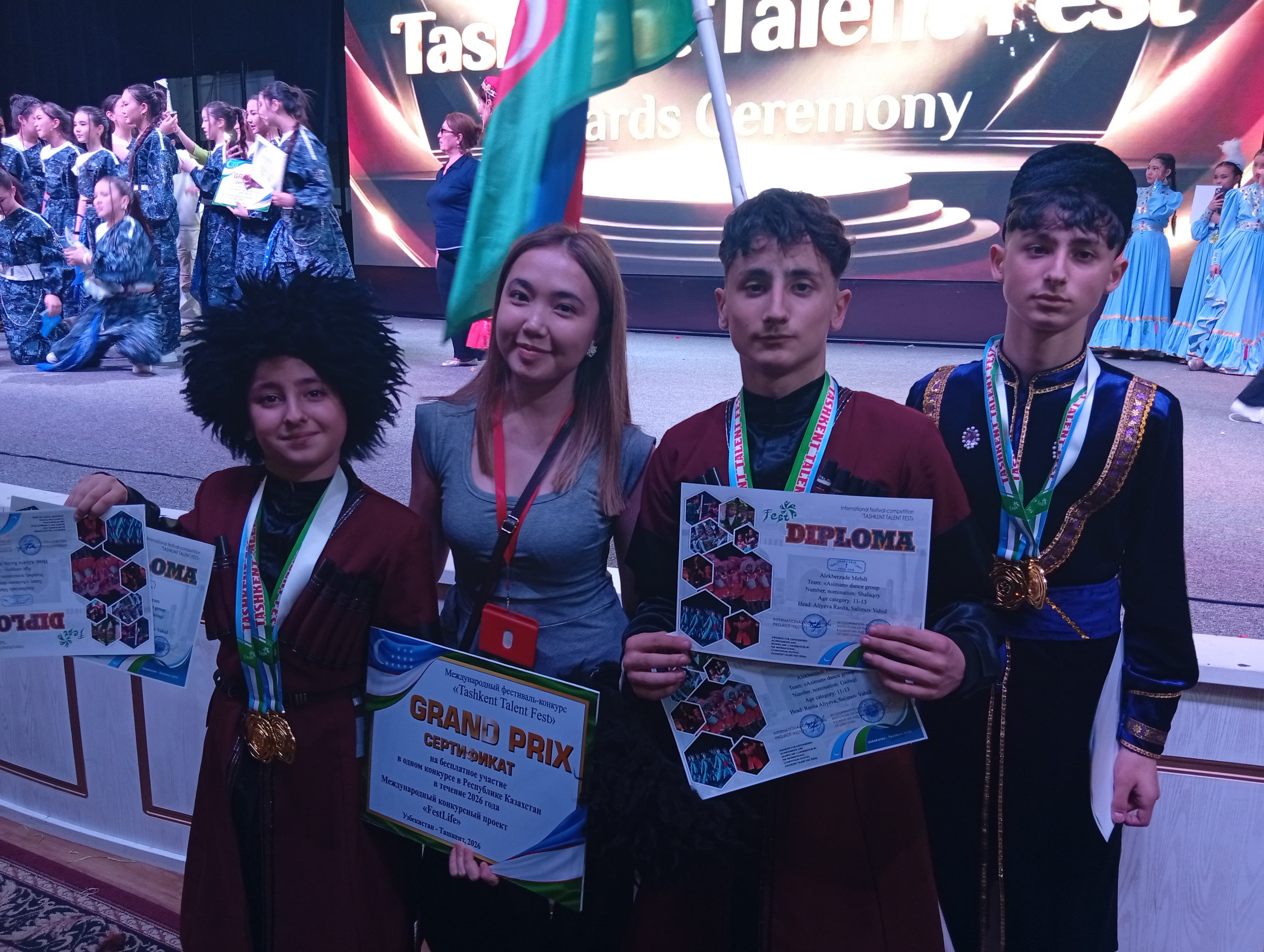 Azərbaycanlı rəqqaslar beynəlxalq müsabiqənin qalibi oldular