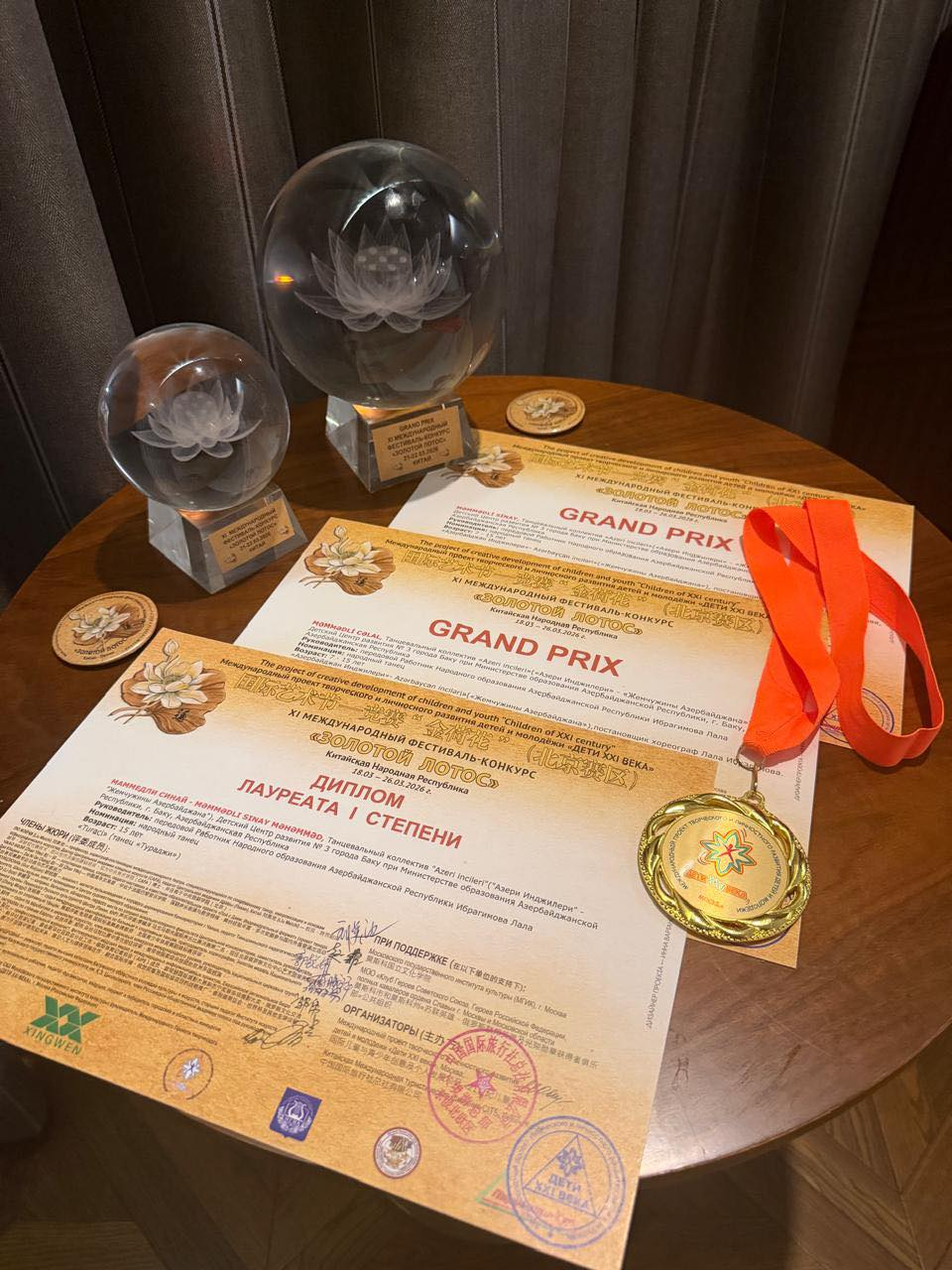 Azərbaycanın rəqs kollektivi Çində ali mükafat qazanıb