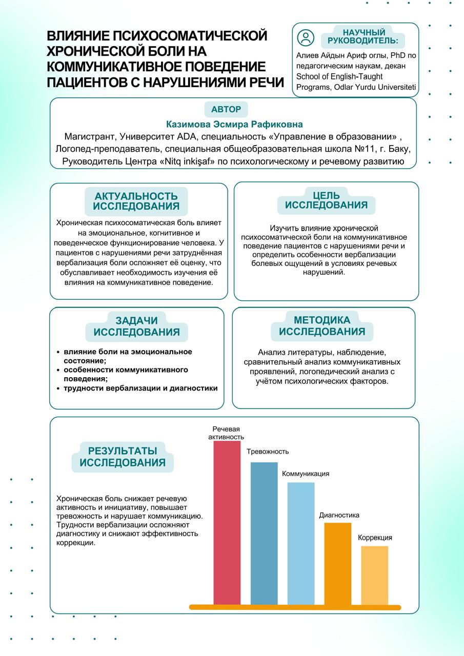 Azərbaycanlı loqoped ABŞ-də disleksiya ilə bağlı mühüm tezis təqdim edib