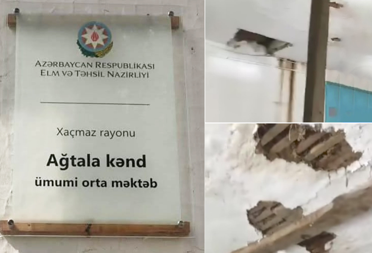Xaçmazda təmirə ehtiyacı olan məktəblə bağlı