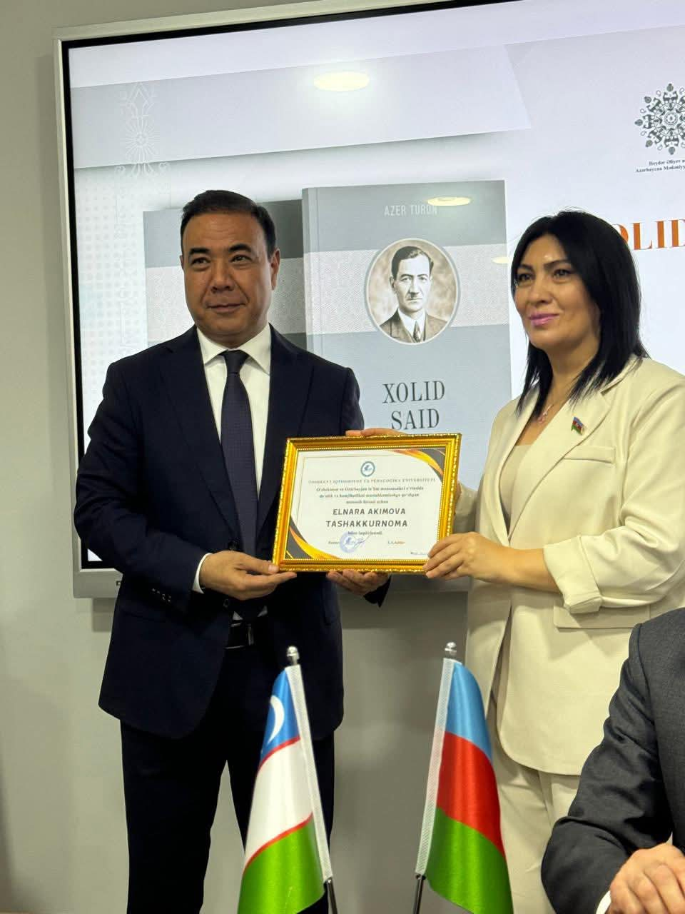 Özbəkistanda “Xolid Said Xojayev” kitabının təqdimatı keçirilib