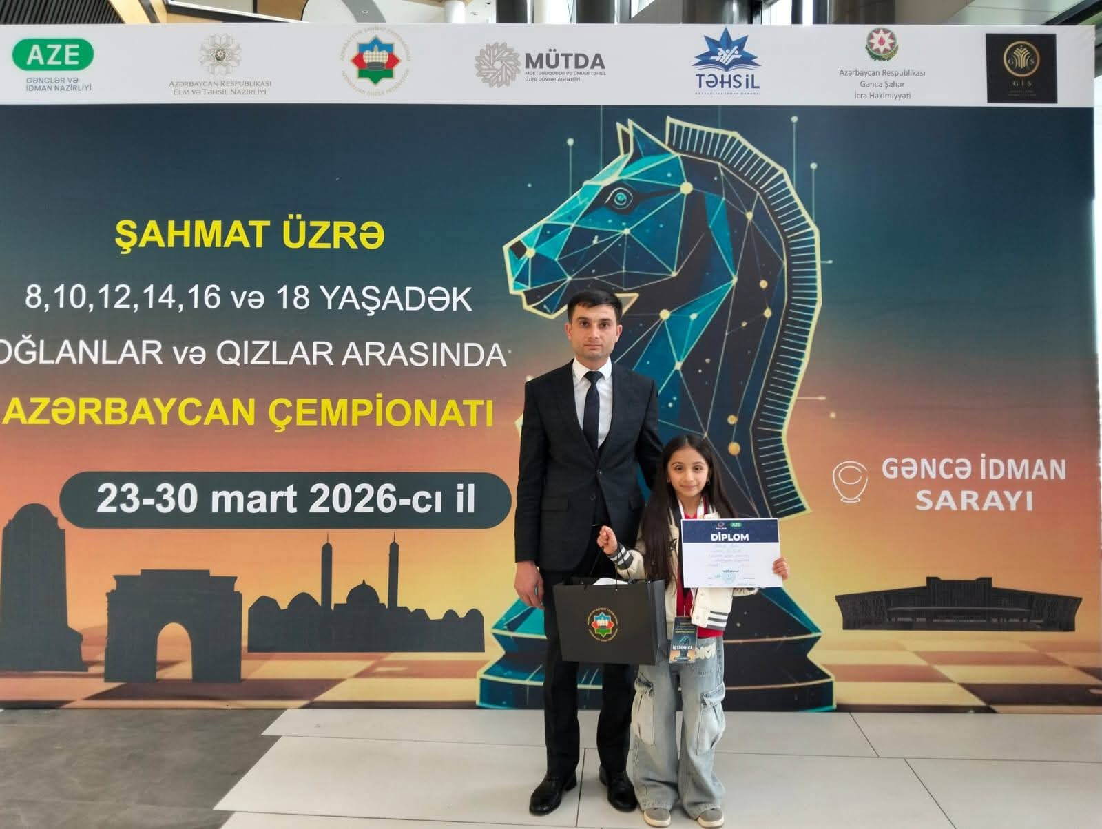 Şamaxı məktəblisi şahmat üzrə çempionatda qalib olub