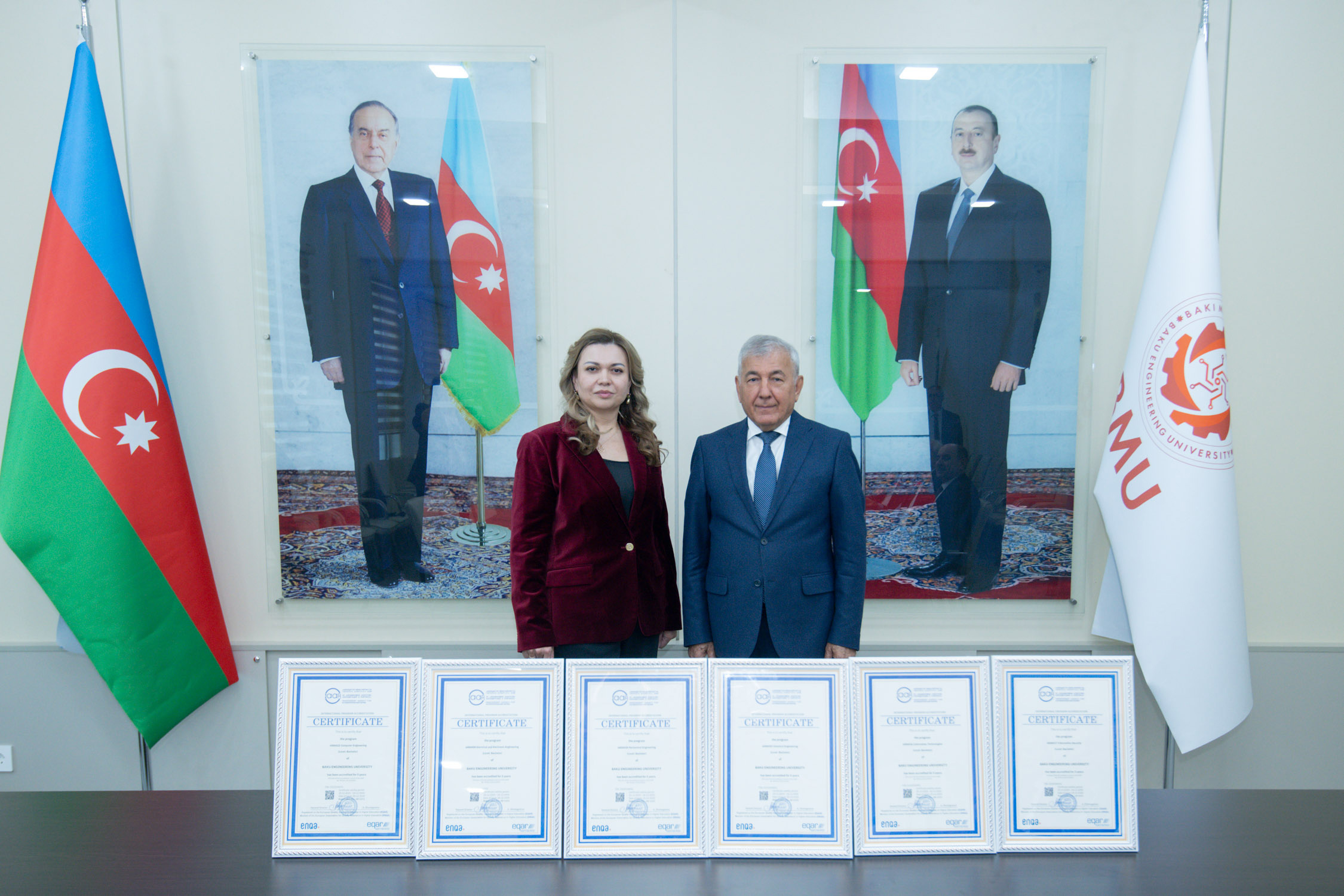 BMU-ya 6 ixtisas üzrə beynəlxalq akkreditasiya sertifikatları təqdim olunub