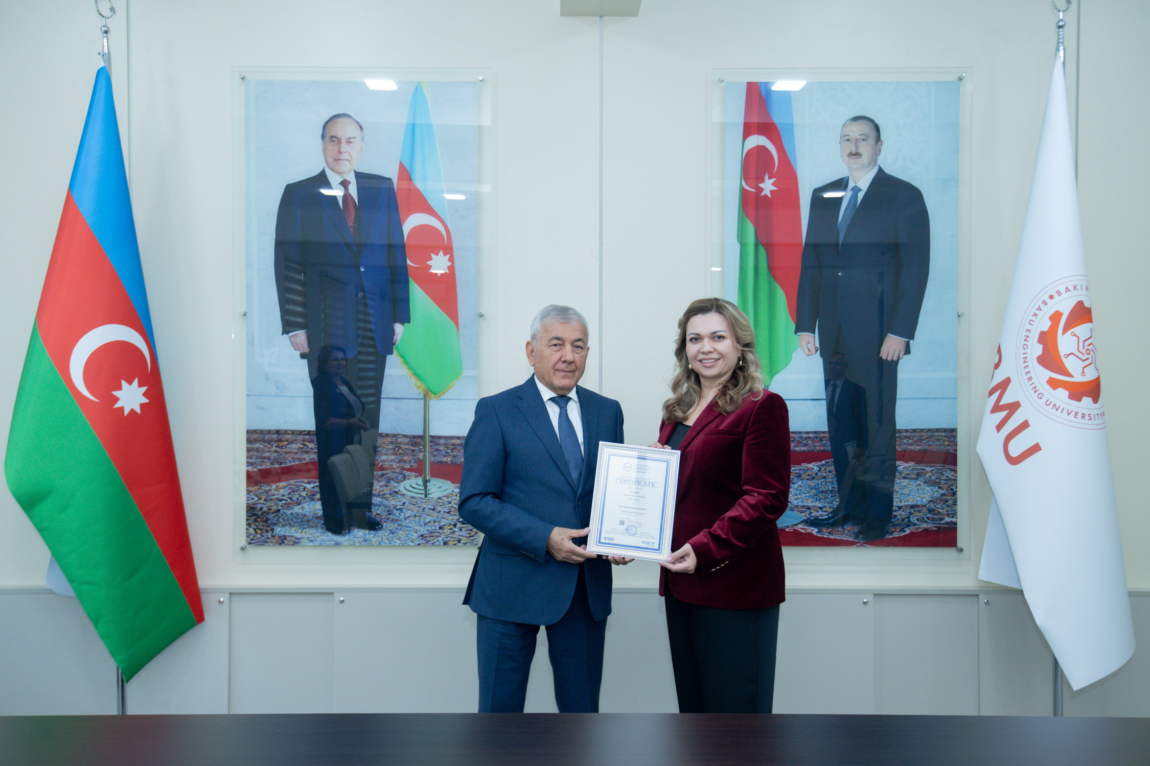 BMU-ya 6 ixtisas üzrə beynəlxalq akkreditasiya sertifikatları təqdim olunub