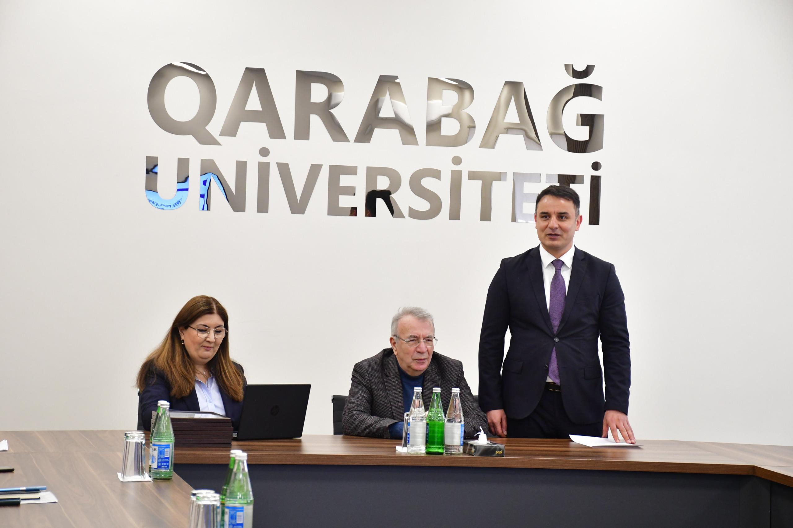 Dünya Azərbaycanlı Alimlər Birliyi ilə əməkdaşlıq Qarabağ Universitetində yeni imkanlar yaradır