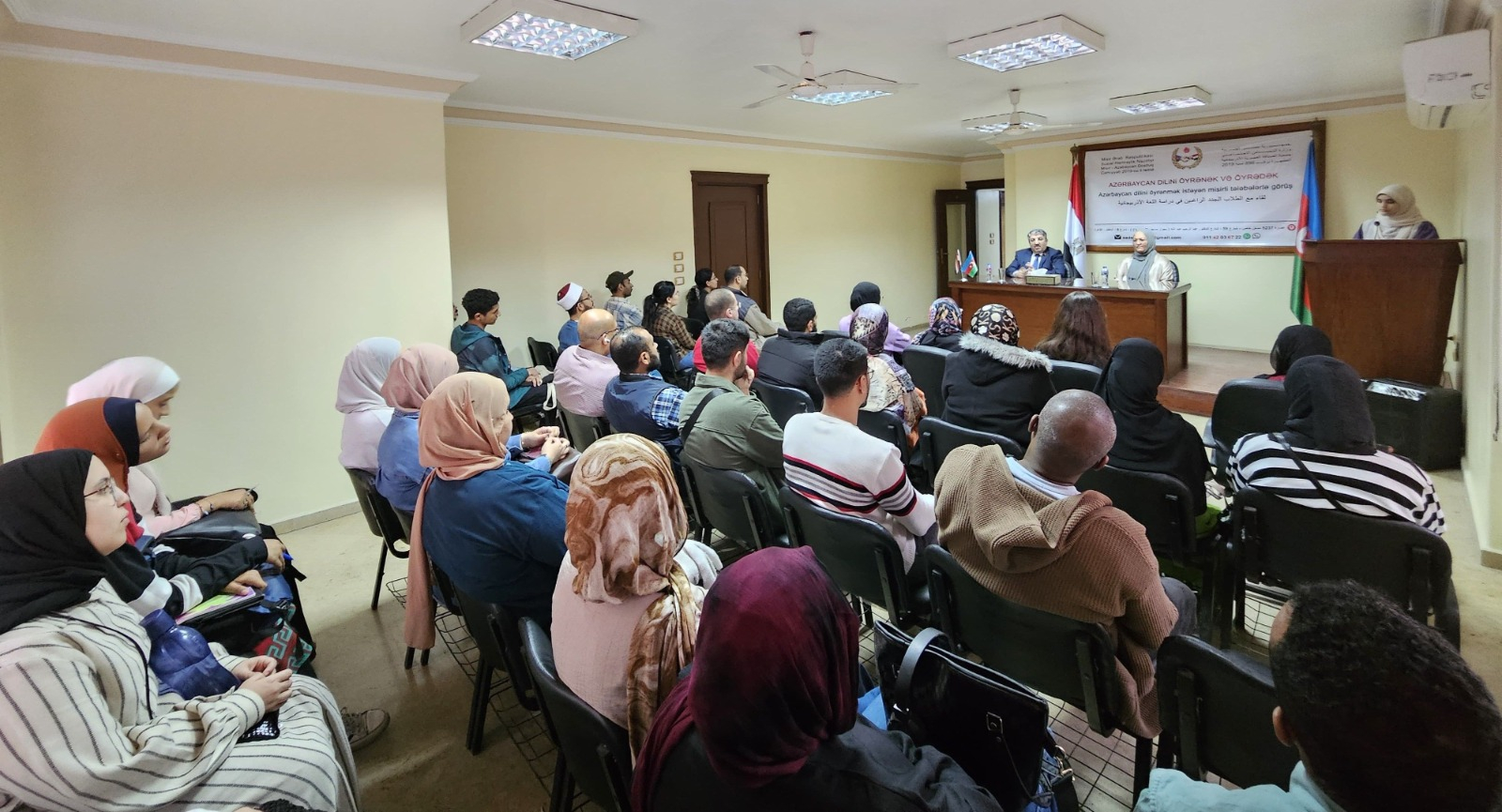 Misirdə Azərbaycan dili kurslarının yeni müdavimləri ilə görüş keçirilib