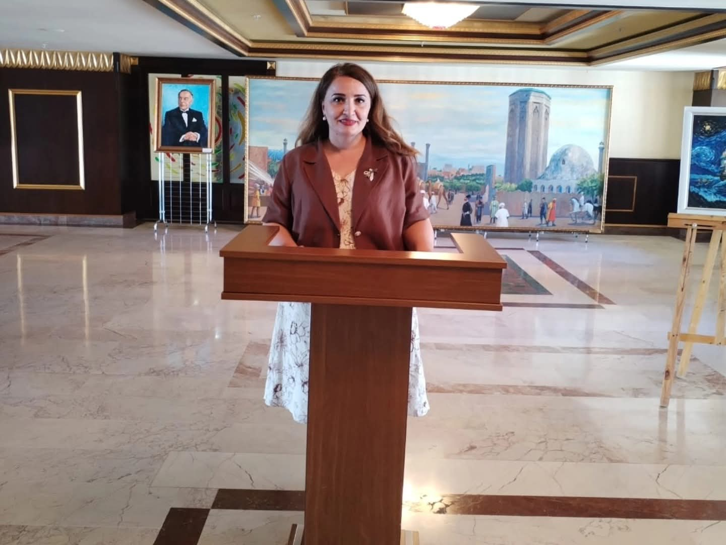 Naxçıvan Musiqi Kollecinin tələbəsinin fərdi sərgisi keçirilib