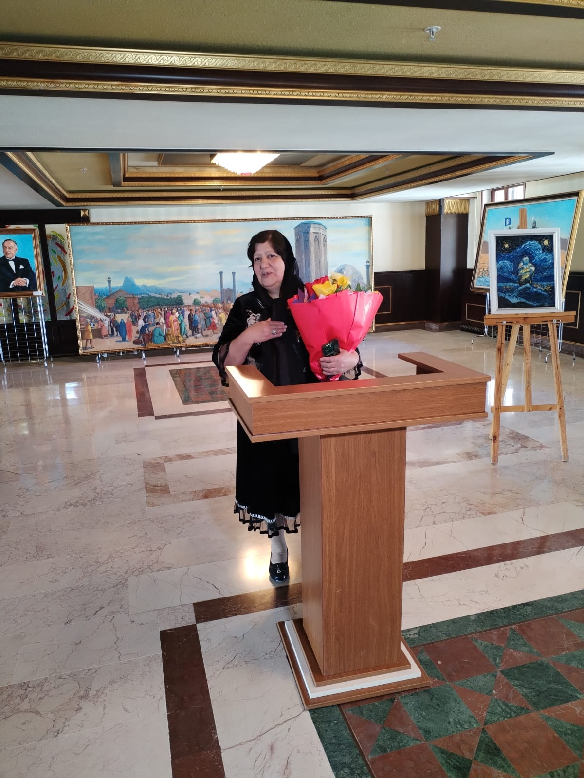 Naxçıvan Musiqi Kollecinin tələbəsinin fərdi sərgisi keçirilib