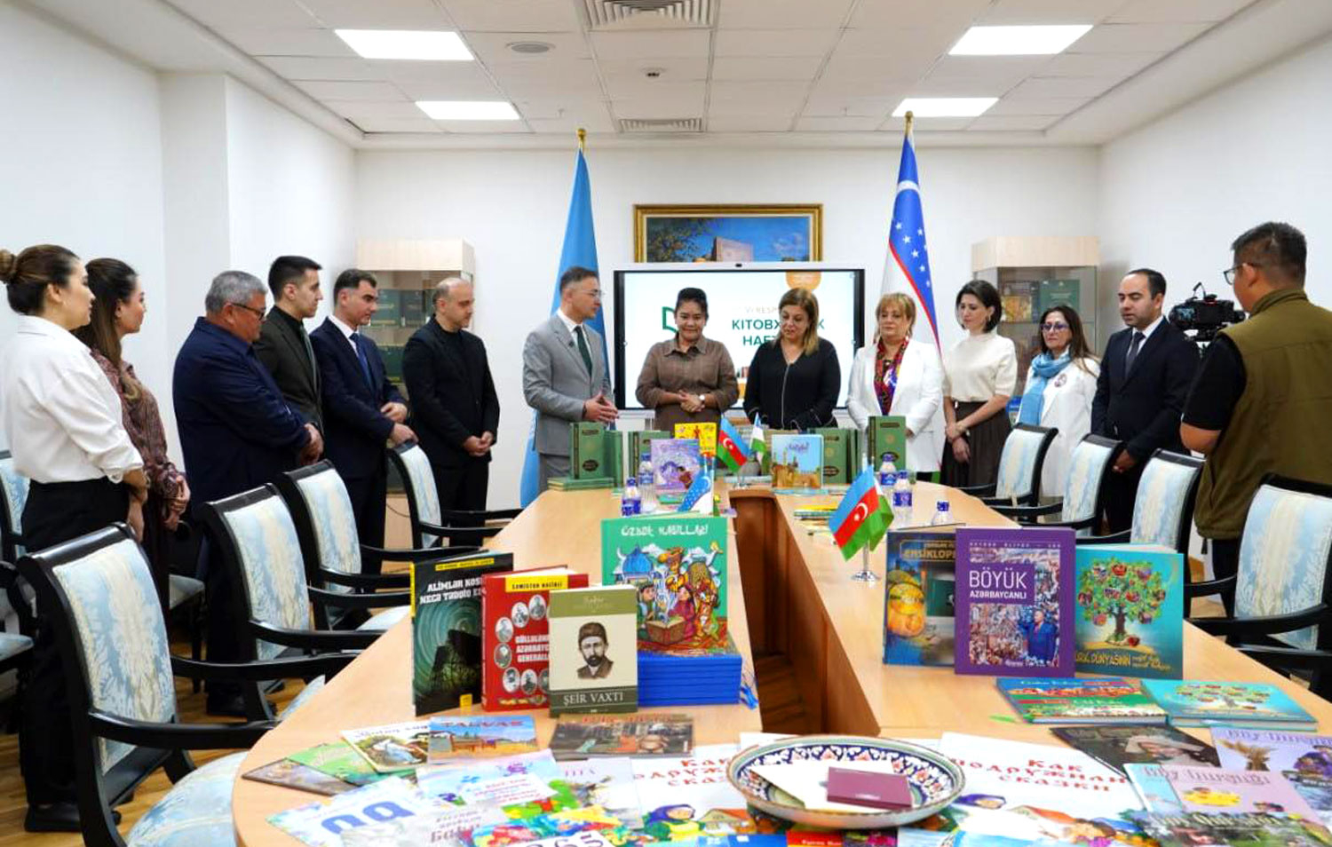 3 nömrəli UGİM-in dərnək üzvləri Özbəkistanda kitab təqdimatında iştirak ediblər