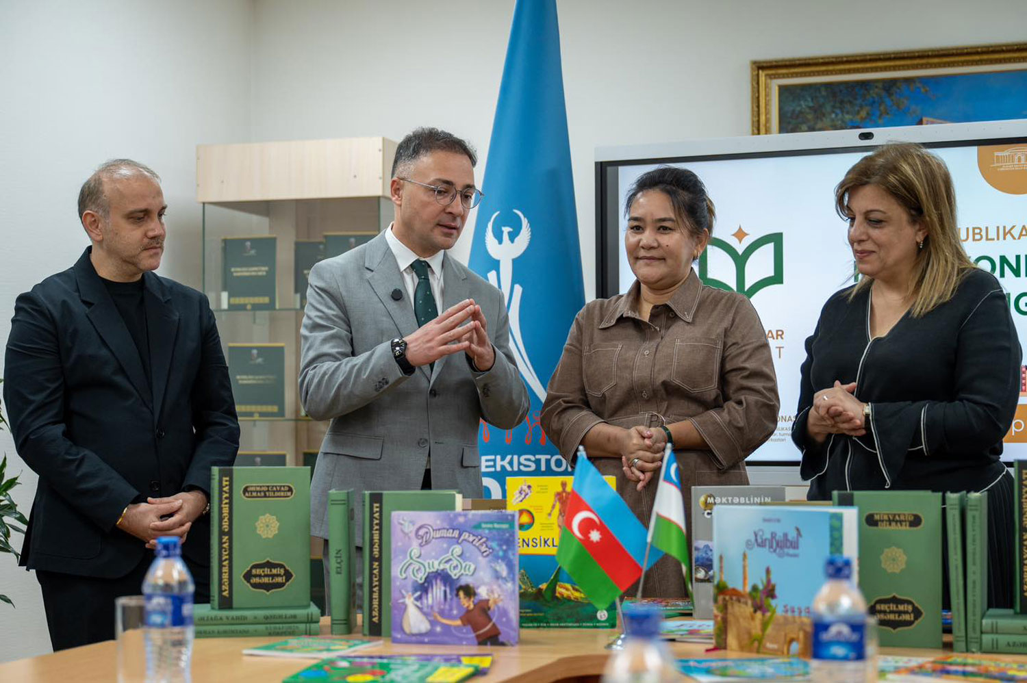 3 nömrəli UGİM-in dərnək üzvləri Özbəkistanda kitab təqdimatında iştirak ediblər
