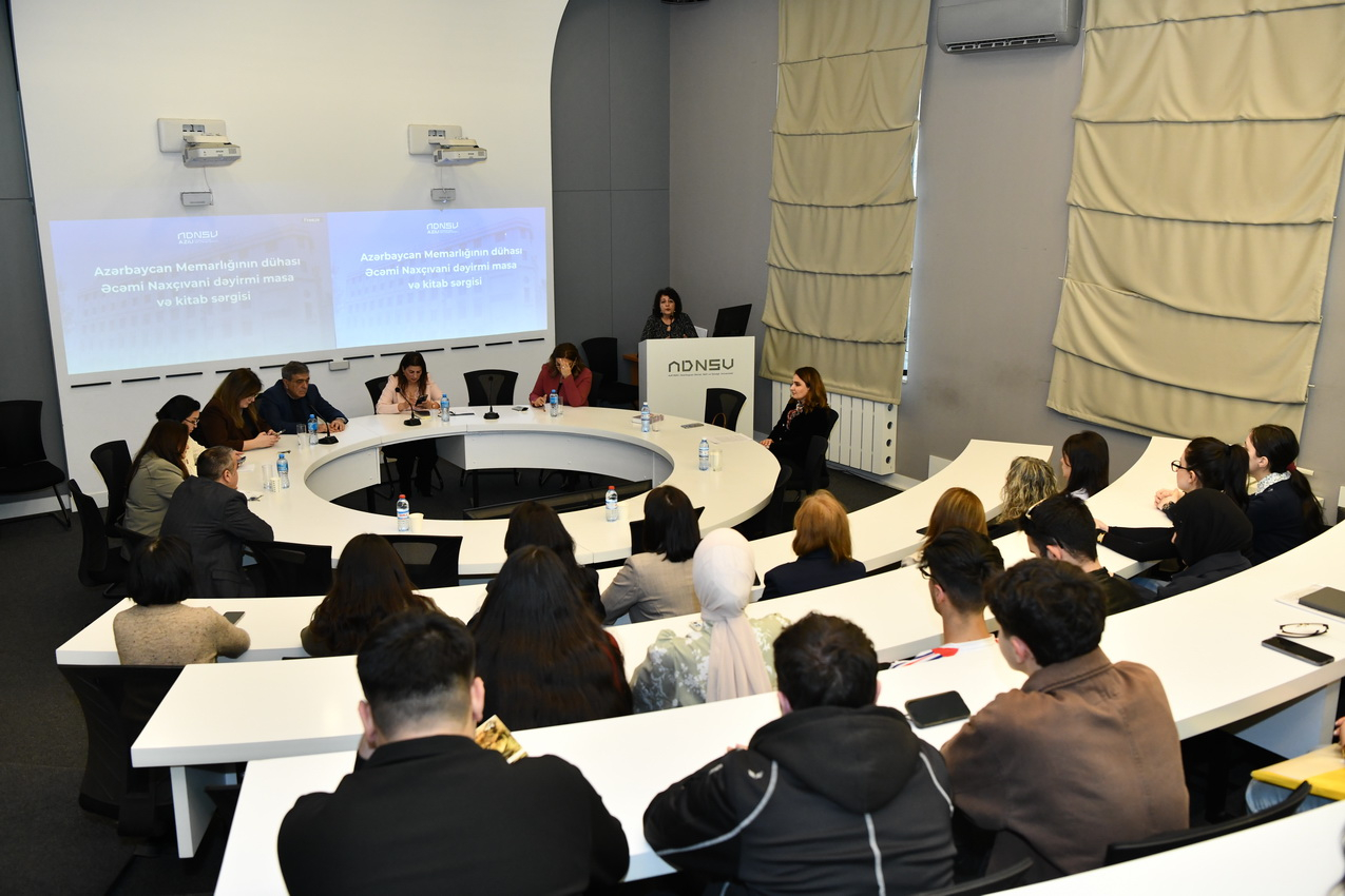 ADNSU-da “Əcəmi Naxçıvani-900” “adlı dəyirmi” masa və kitab sərgisi keçirilib