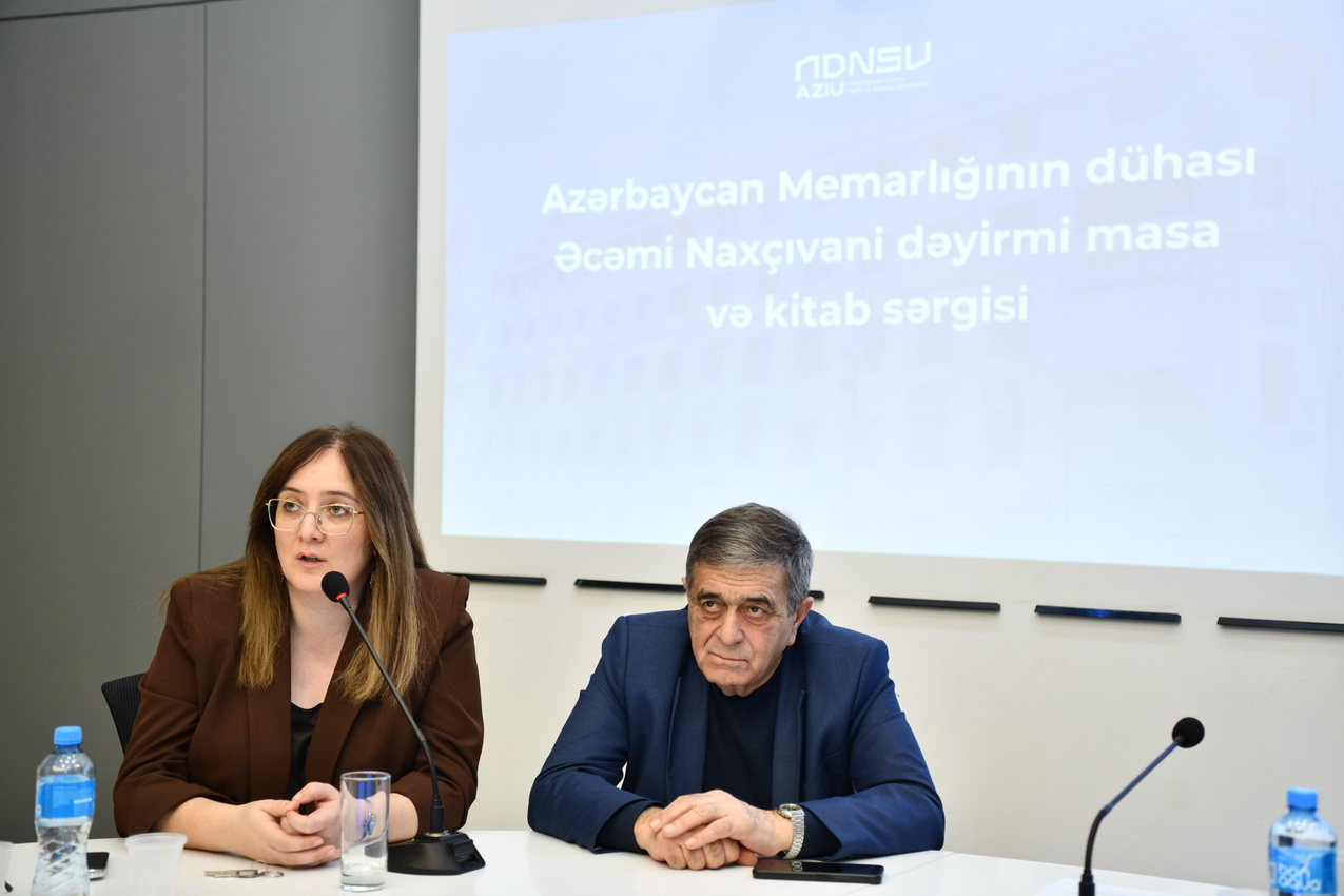 ADNSU-da “Əcəmi Naxçıvani-900” “adlı dəyirmi” masa və kitab sərgisi keçirilib
