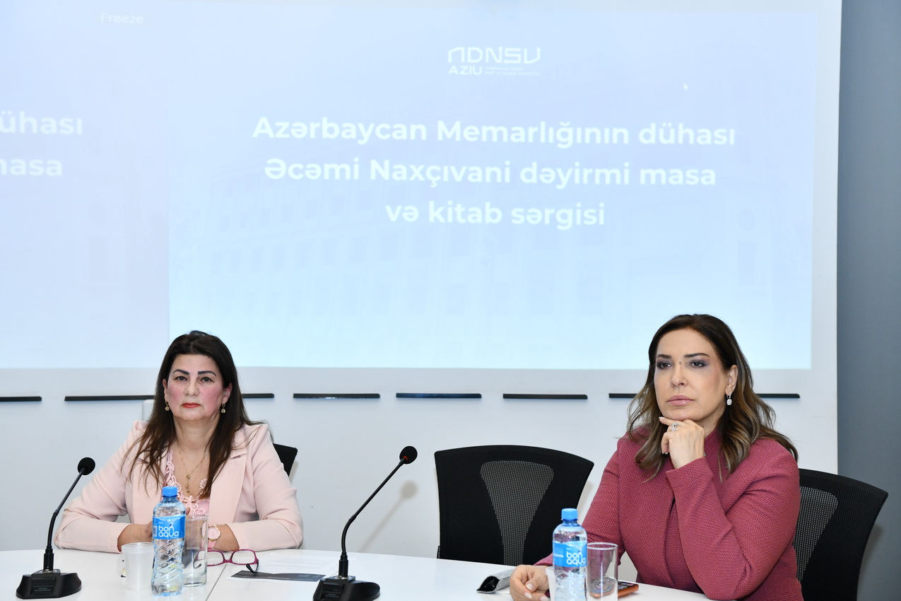 ADNSU-da “Əcəmi Naxçıvani-900” “adlı dəyirmi” masa və kitab sərgisi keçirilib