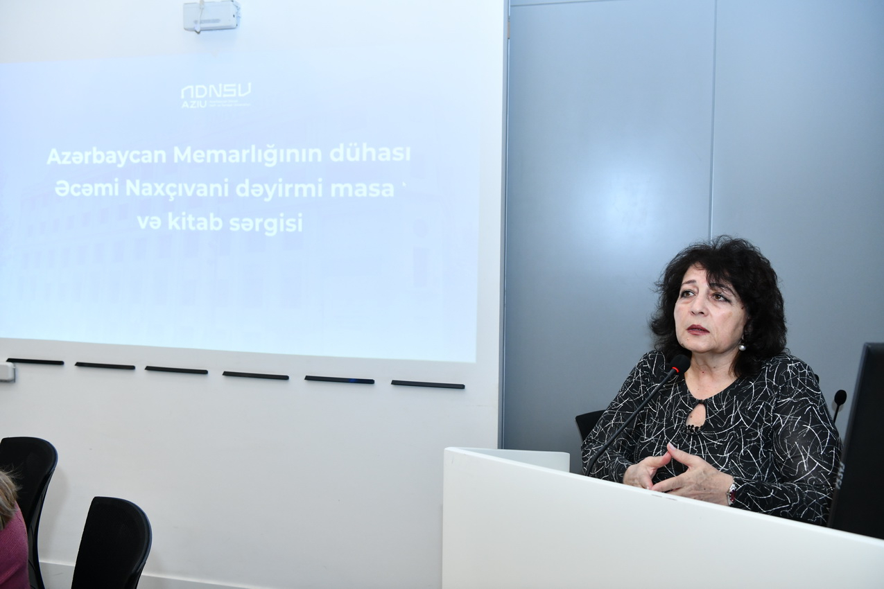 ADNSU-da “Əcəmi Naxçıvani-900” “adlı dəyirmi” masa və kitab sərgisi keçirilib