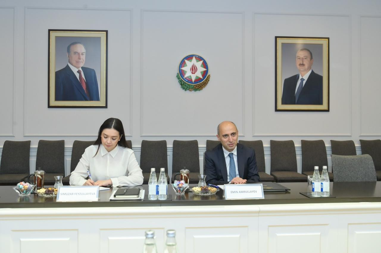 Nazir Yunanıstanın ölkəmizdəki fövqəladə və səlahiyyətli səfiri ilə görüşüb