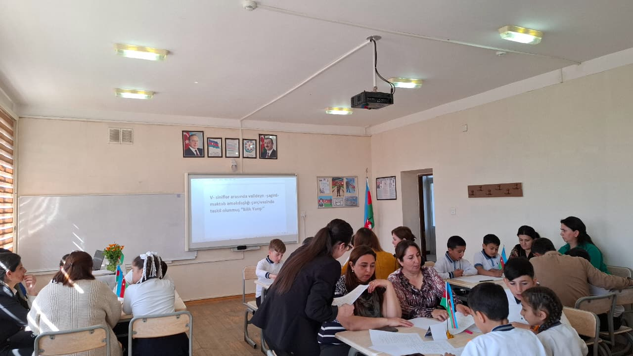 Tovuzda şagirdlər valideynləri ilə yarışırlar 