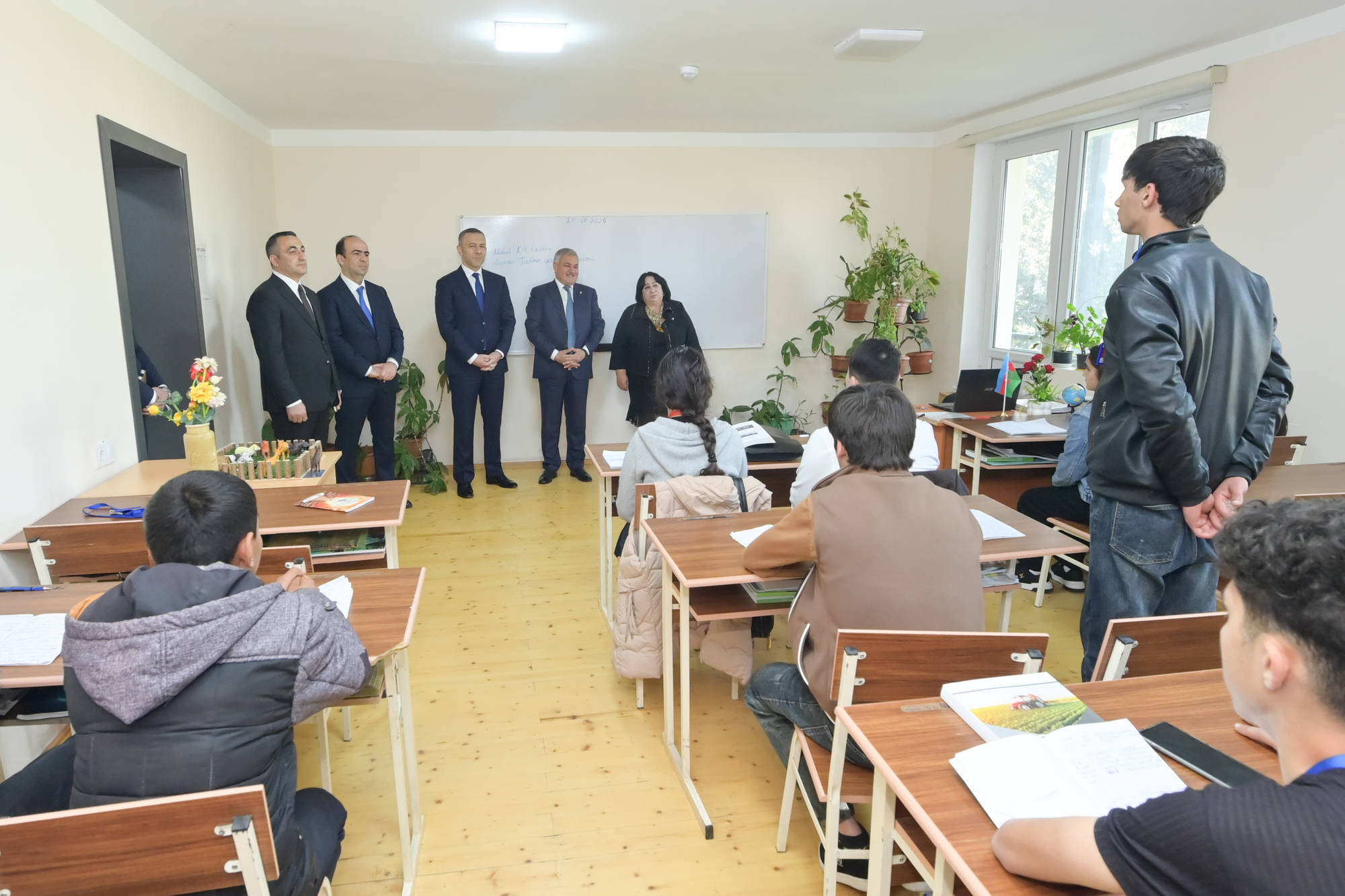 Mətin Kərimli Tərtərdə təhsil müəssisələrinin fəaliyyəti ilə tanış olub