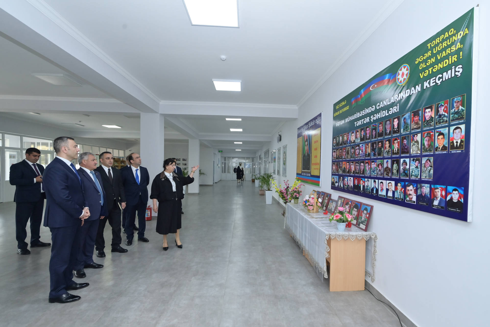 Mətin Kərimli Tərtərdə təhsil müəssisələrinin fəaliyyəti ilə tanış olub