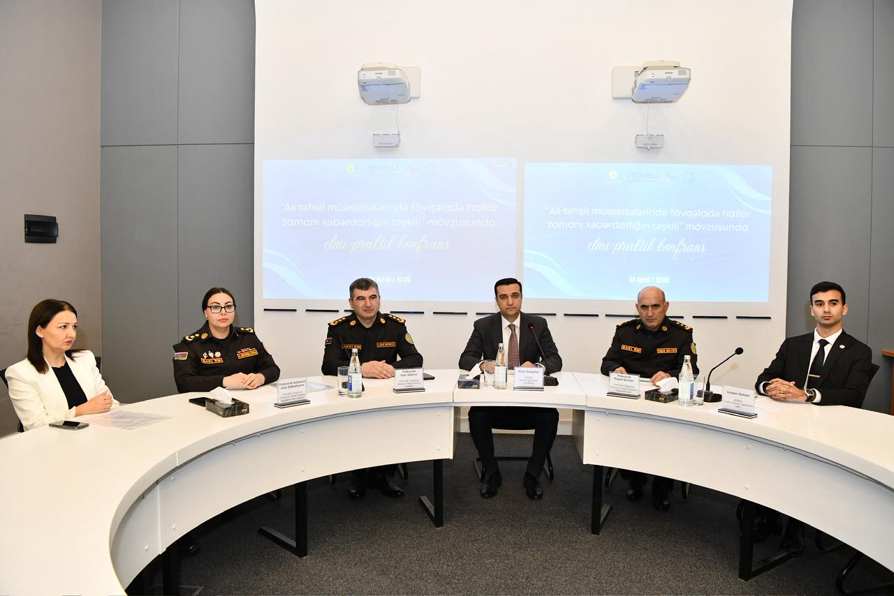 ADNSU-da fövqəladə hallarla bağlı elmi-praktik konfrans keçirilib