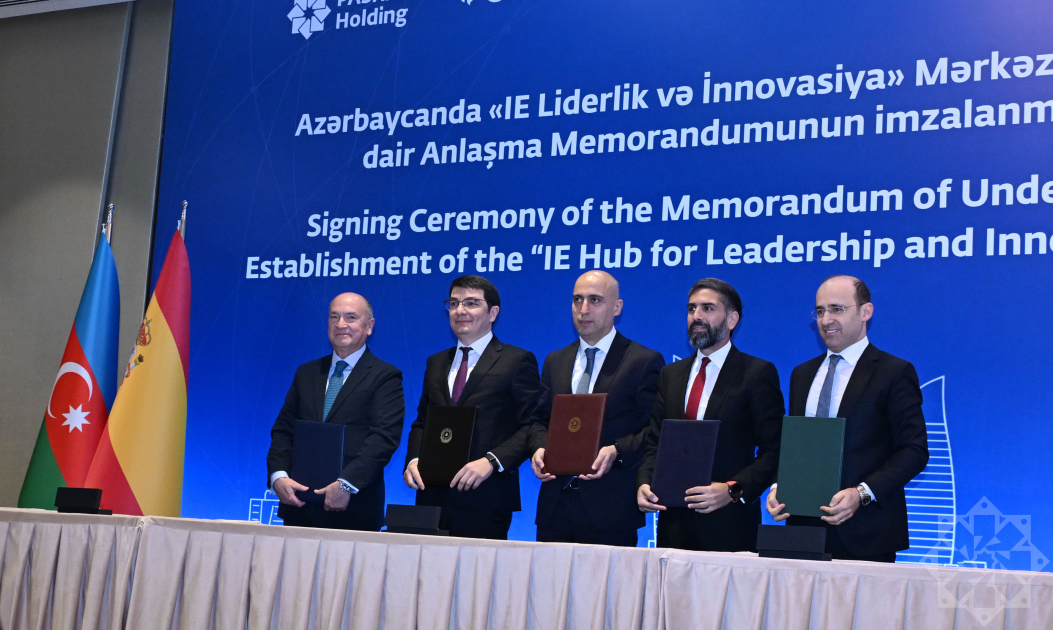 IE Liderlik və İnnovasiya Mərkəzinin yaradılması üzrə Anlaşma Memorandumu imzalanıb