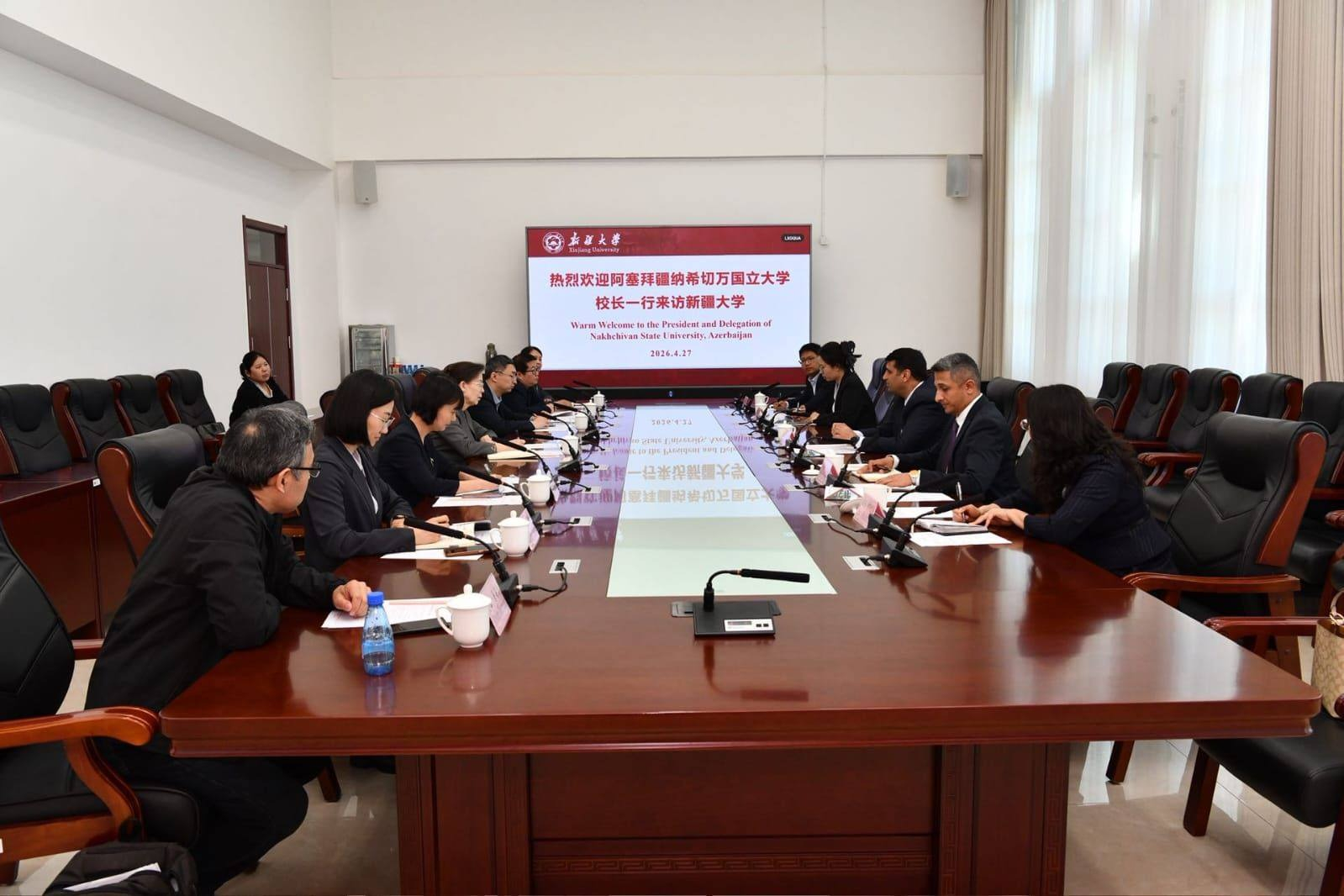 NDU Çin universiteti ilə əməkdaşlığa başlayır