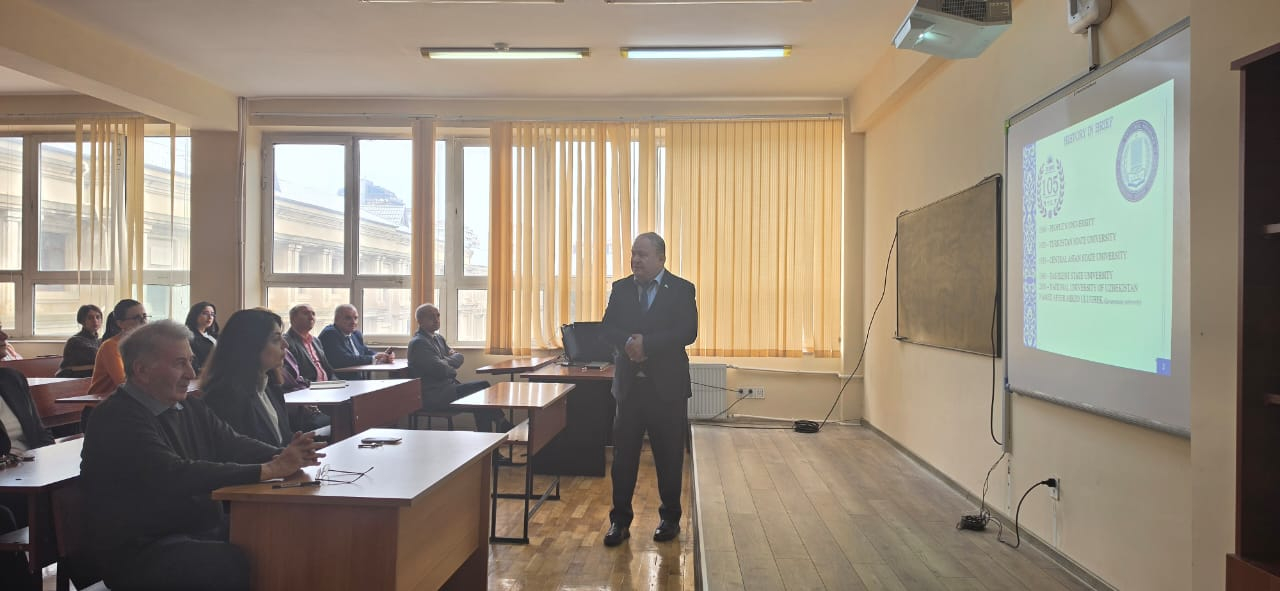 Özbəkistan Milli Universitetinin professoru AzTU-da olub