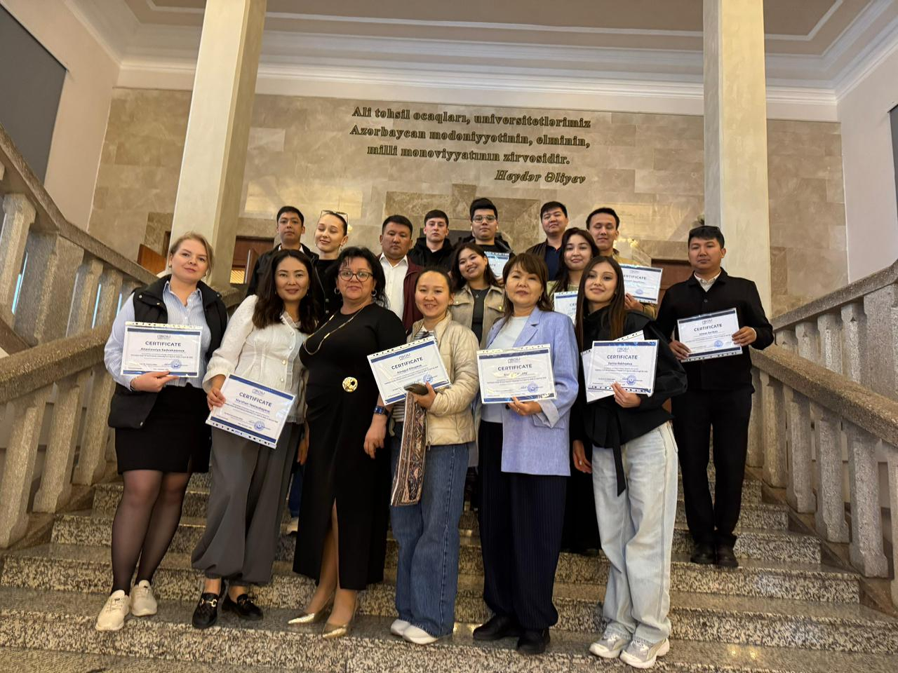 ADNSU-da 48 nəfər qazaxıstanlı alim təcrübə keçib
