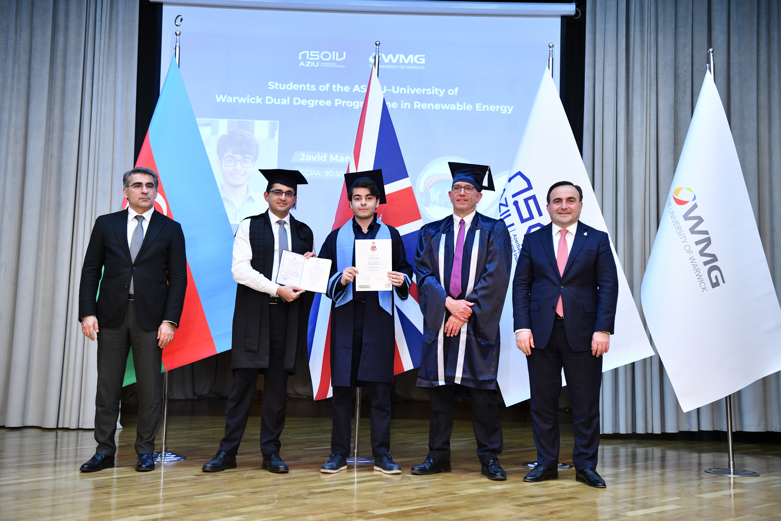 ADNSU və Vorvik Universitetinin birgə ikili diplom proqramının ilk məzun buraxılışı keçirilib