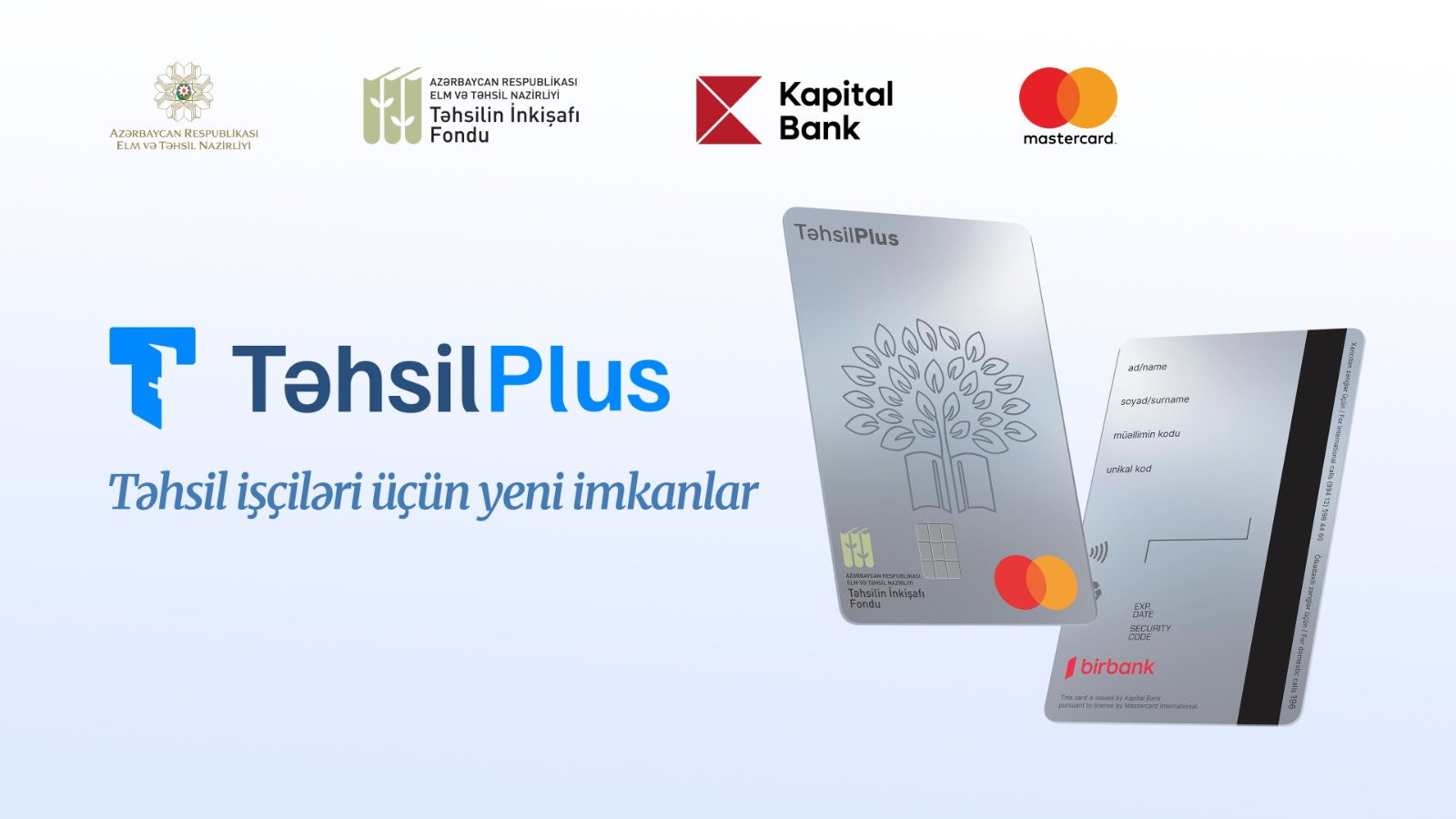 “TəhsilPlus” kartları Bakı və regionlar üzrə mərhələli paylanacaq – TİF 